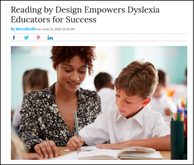 Reading by Design- Feature Article in Houston Chronicle