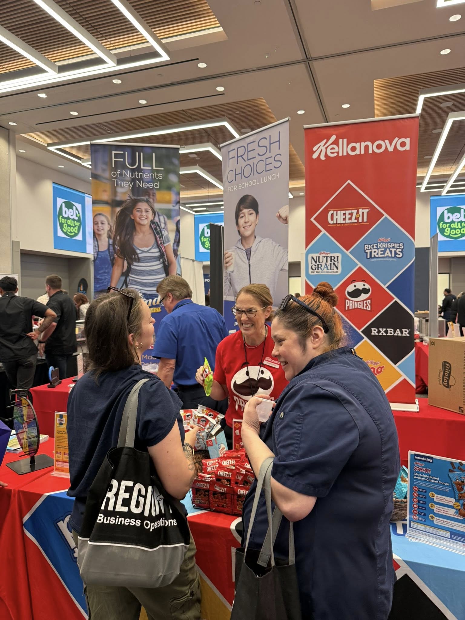 Child Nutrition Expo vendor booth with attendees