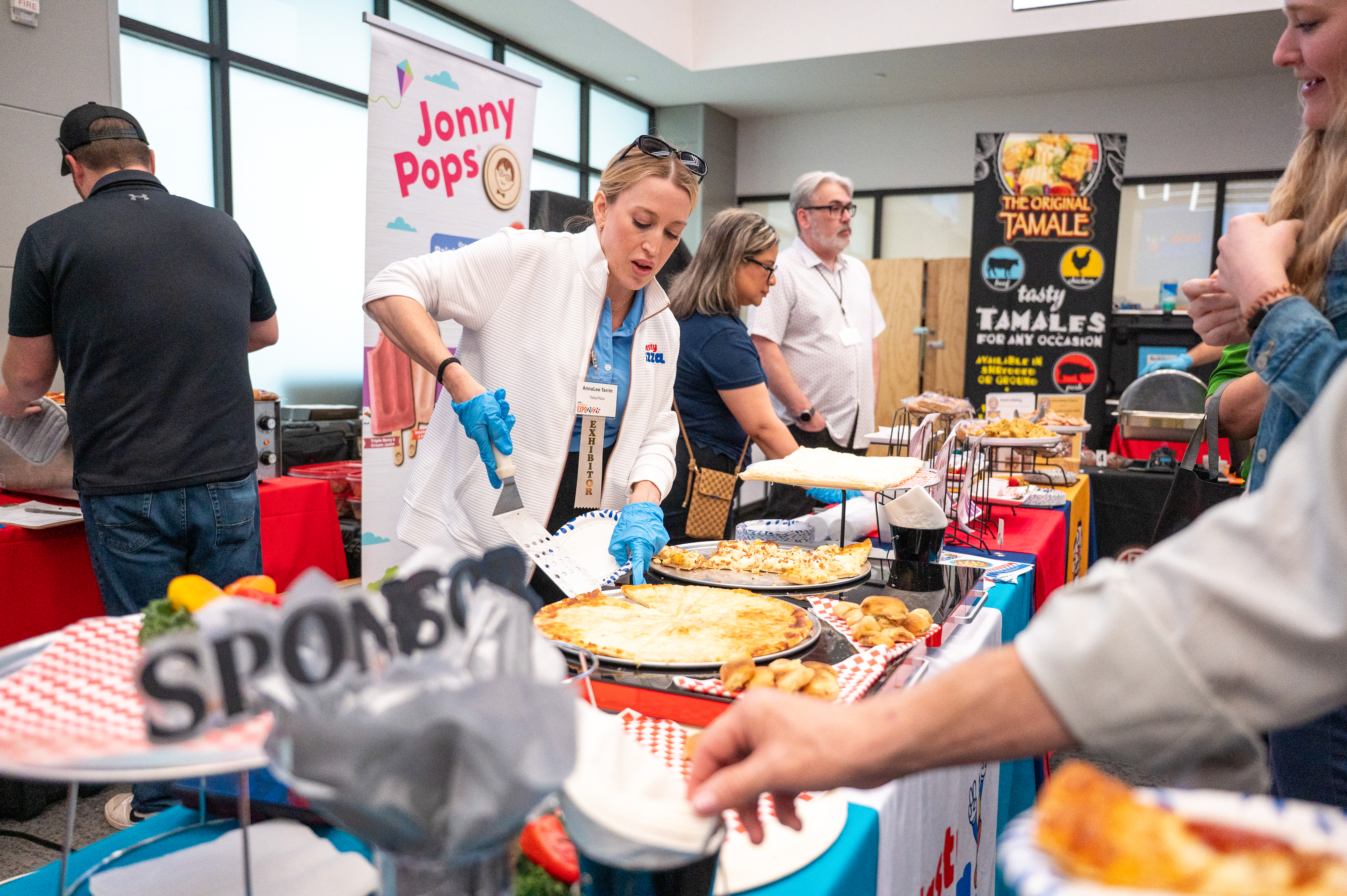 Attendees exploring products at the Child Nutrition Expo