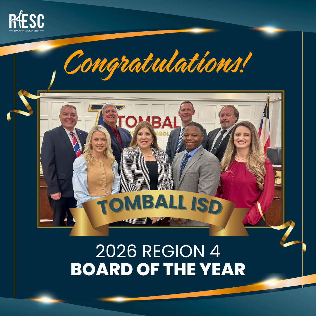 Tomball ISD Board of Trustees Named 2026 Region 4 School Board of the Year