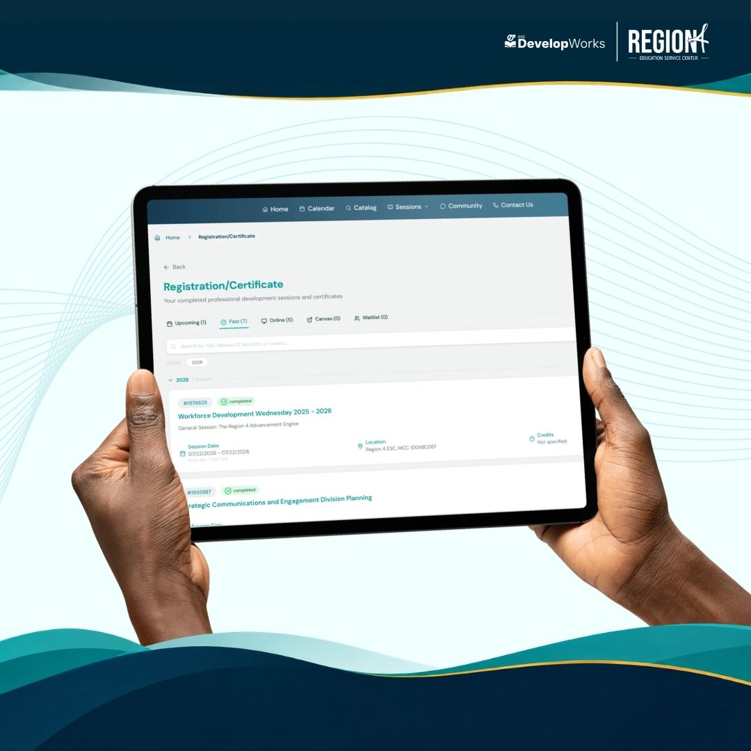 escDevelopWorks registration and certificates