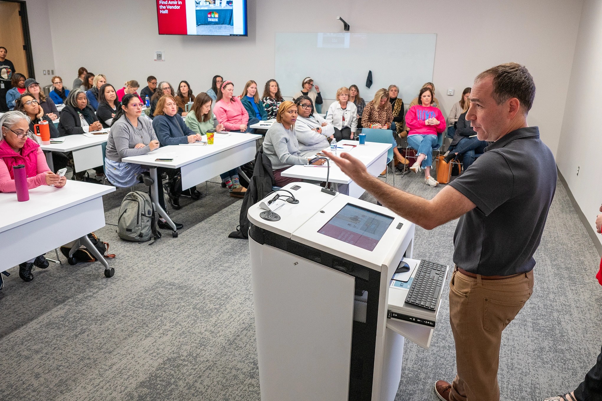Conference participants engaging in professional learning