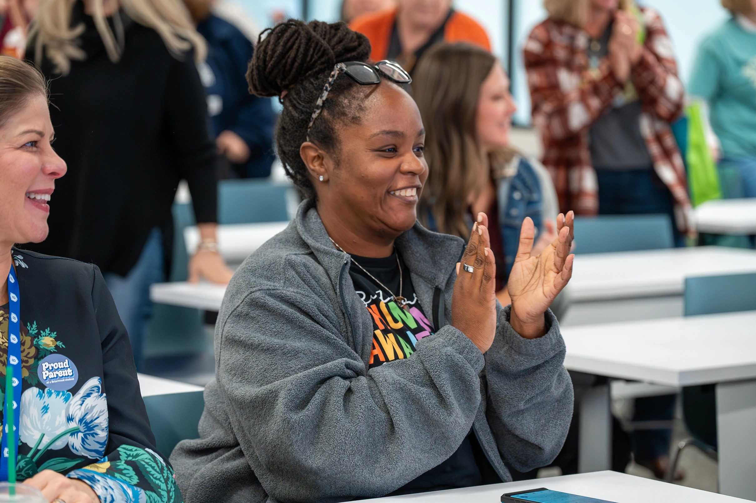 Conference attendees participating in professional learning